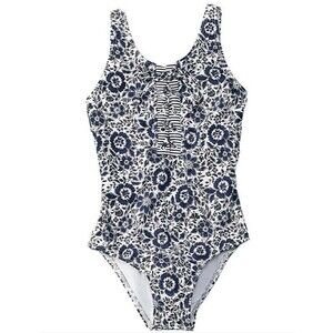 Splendid Littles Check Please One-Piece Swimsuit (Big Kids) Size 8  11271